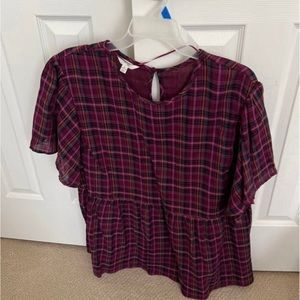 Plus size peplum top